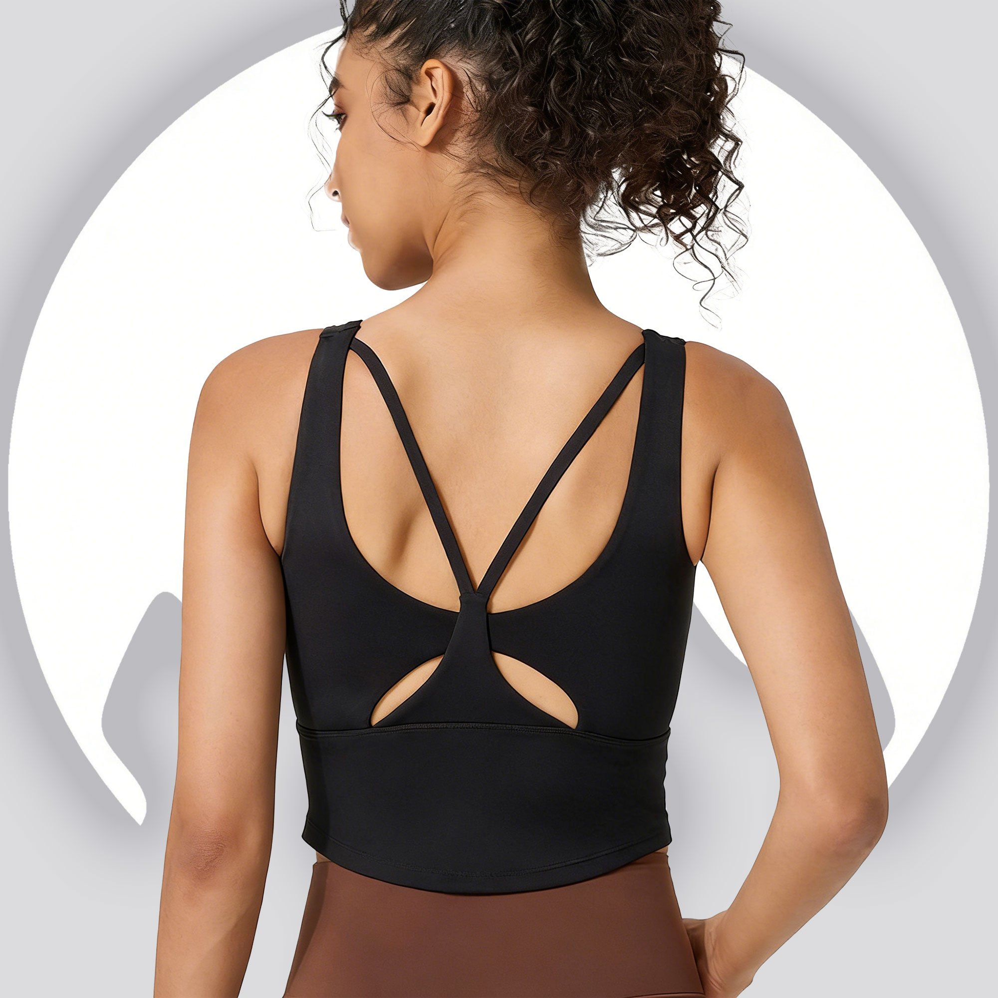 Sports Bra Racerback - Bra Olahraga Yoga Wanita dengan Cup